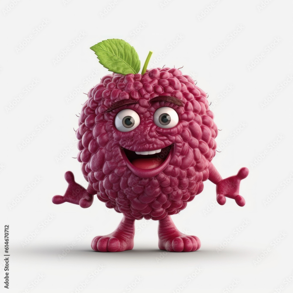 Cute 3D Fruit Character
