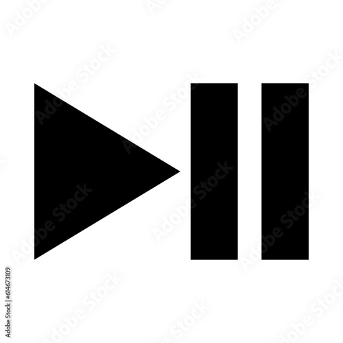 Pause Glyph Icon Design