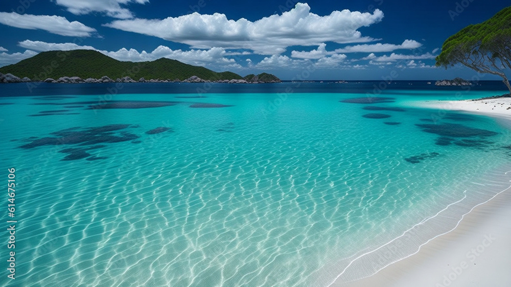 Paradise beach at Seychelles, Mahe island.