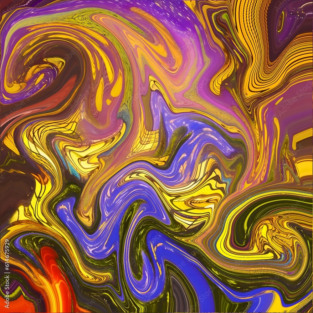 Golden, blue and purple mixed color paint, make a texture and spread in water for abstract backgrounds, banners, wallpapers and template Golden, blue and purple mixed color paint, make a texture and spread in water for abstract backgrounds, banners, wallpapers and template