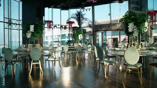 Banquet room in a restaurant in Dubai