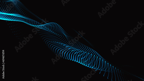 Innovative Trapcode Form Animations background. technological abstraction wave. Using trapcode form, create an animated background that loops. Background of abstract digital shapes.
