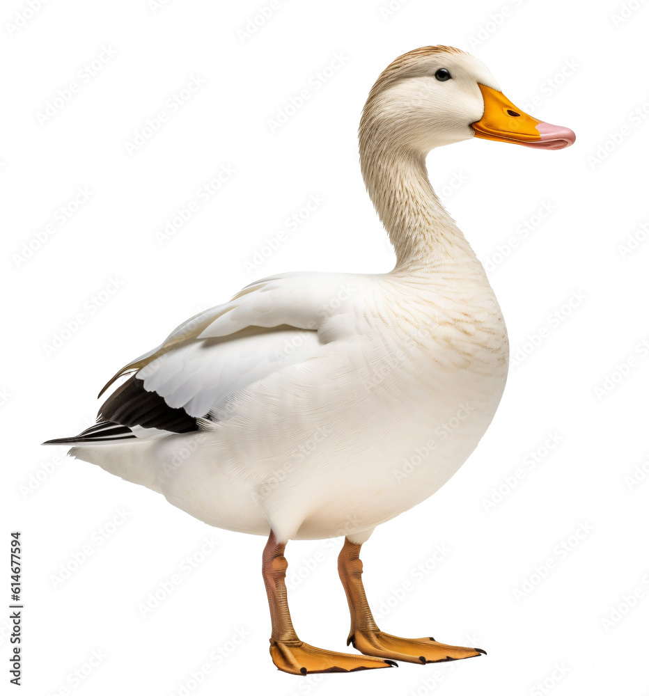 Duck isolated on the transparent background PNG. AI generative. Duck isolated on the transparent background PNG. AI generative.