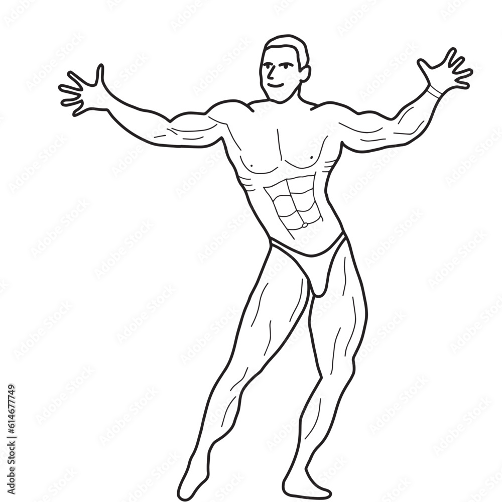 illustration of a person in a pose illustration of a person in a pose