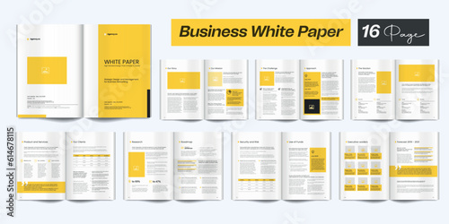 White Paper Template White Paper Layout White Paper Design Template
