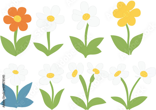 flower, vector, plant, illustration, leaf, design, bloom