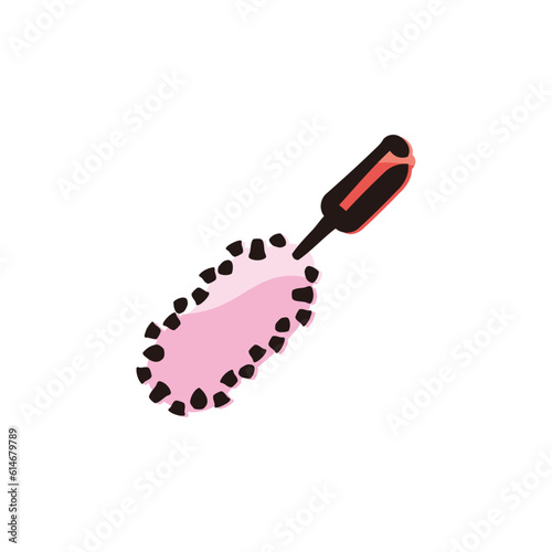 Duster - Cleaning and housekeeping icon/illustration (Hand-drawn line, colored version)