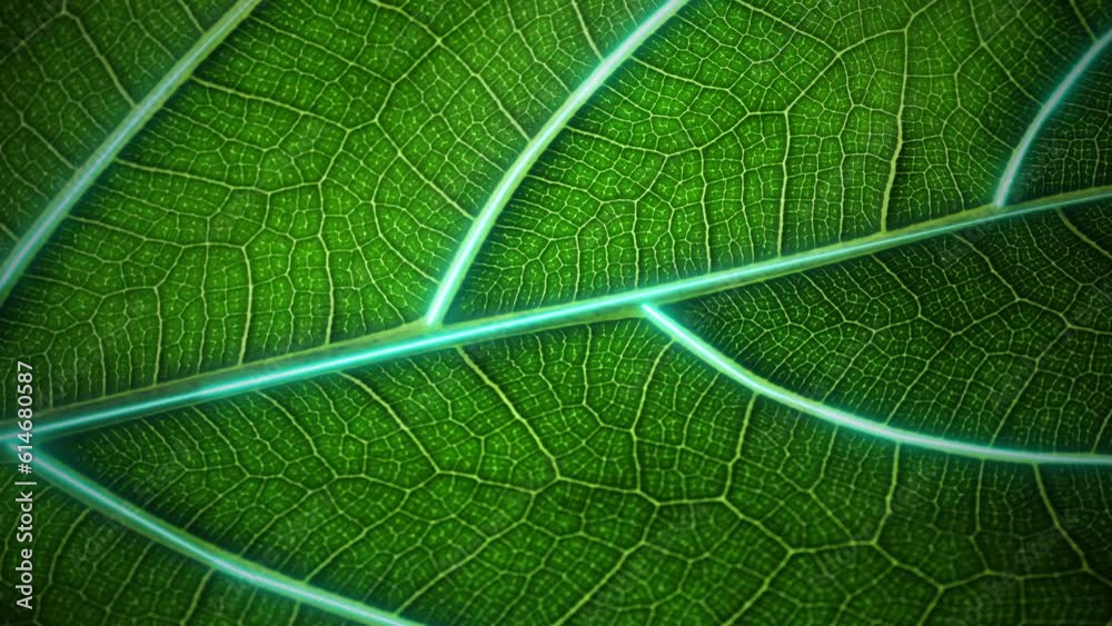 Agricultural technologies for growing plants and scientific research in the field of biology and chemistry of nature. Living green leaf with scientific data . Organic digital background