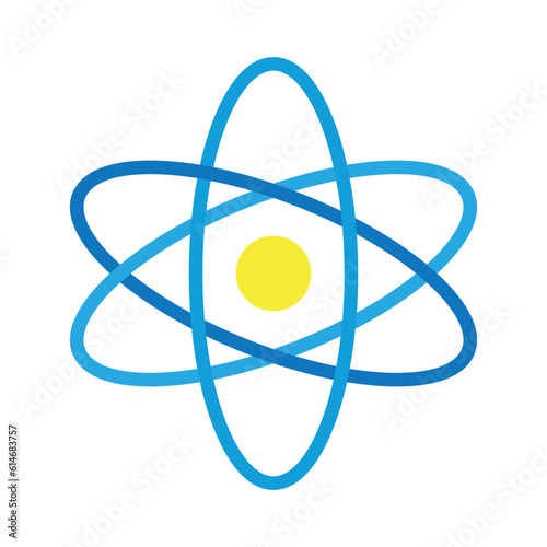 atom sign symbol vector color icon