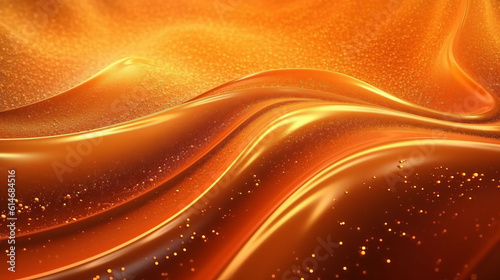 Illustration of a vibrant orange and gold textured background