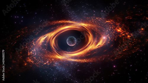 Mysteries of the Cosmos: Black Hole Illustration