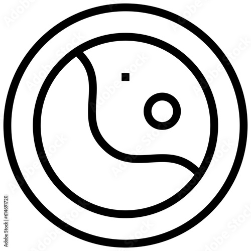 anaplasma icon. A single symbol with an outline style photo