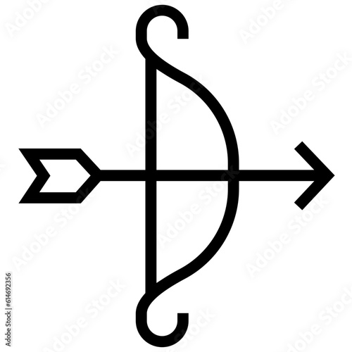 artemis icon. A single symbol with an outline style photo