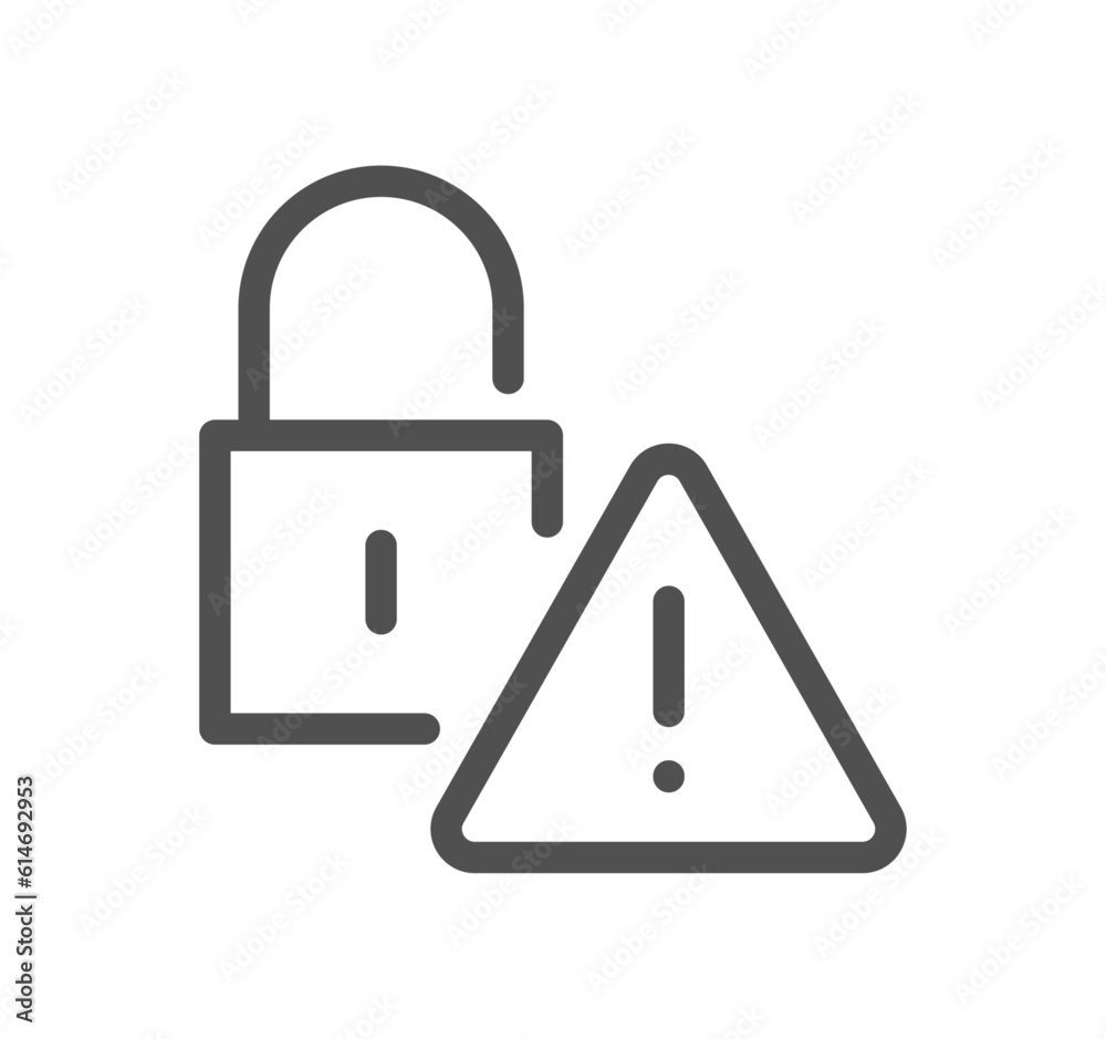 Password related icon outline and linear vector. Password related icon outline and linear vector.