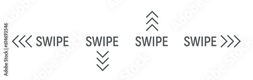 Swipe up arrow vector icon. Social media story drag button sign action graphic design app ui shape swipe up.