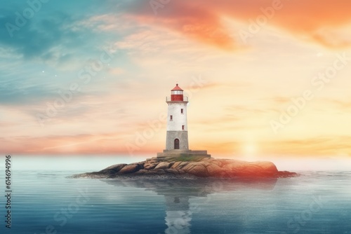 Lighthouse background. Generate Ai