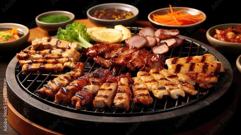 Sizzling Delight: A Flavorful Journey of Korean Barbecue Grilling. Generative AI 3 Sizzling Delight: A Flavorful Journey of Korean Barbecue Grilling. Generative AI 3