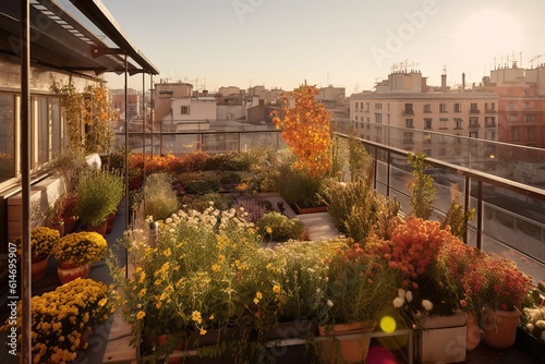 Vegetable garden in an urba...