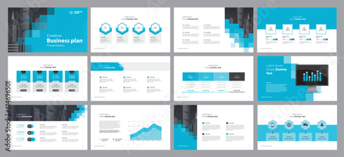 business presentation template design backgrounds and page layout design for brochure, book, magazine, annual report and company profile, with info graphic elements graph design concept