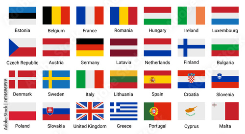 Canvas Print European union flag icon