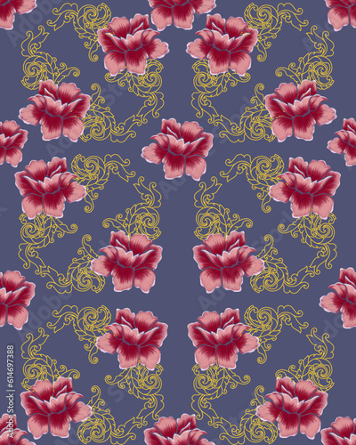 Unique motif designs with rose flower ornaments and traditional and classic carvings typical of Padjadjaran indonesia