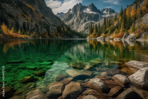 lake in the mountains © Andrii