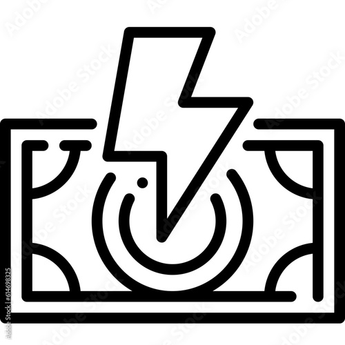 bankruptcy line icon