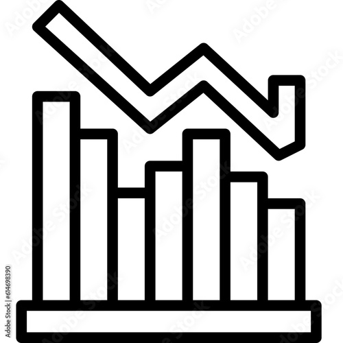 recession line icon