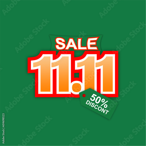 Gradient 11.11 singles day shopping day landing page template