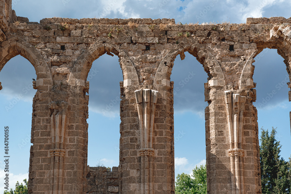 Close-up of Church of Saint George of the Latins. Famagusta, Cyprus