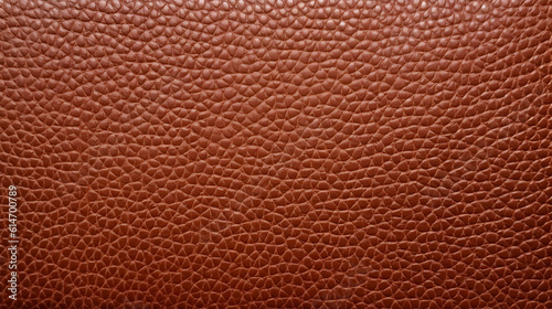 Brown leather textured background. Generative AI. © mhebub