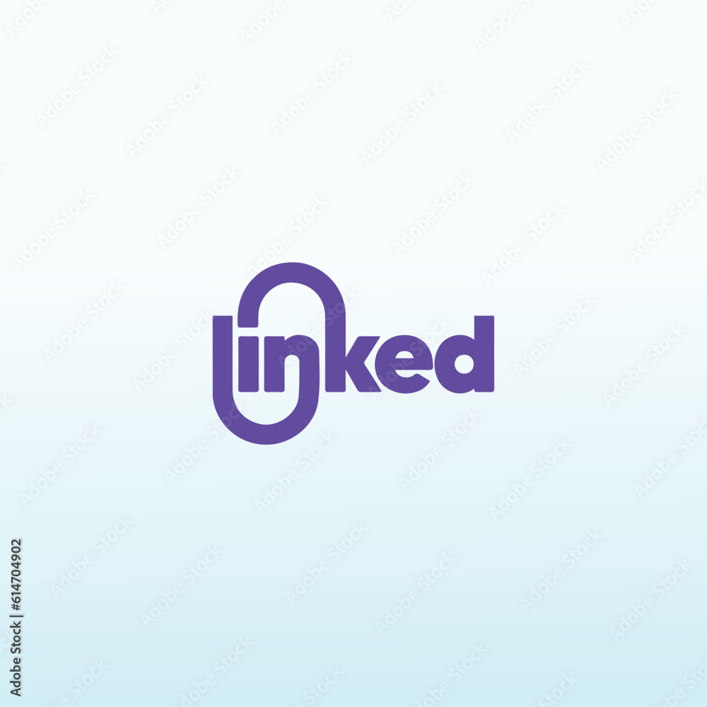 Clever vector Logo for linked