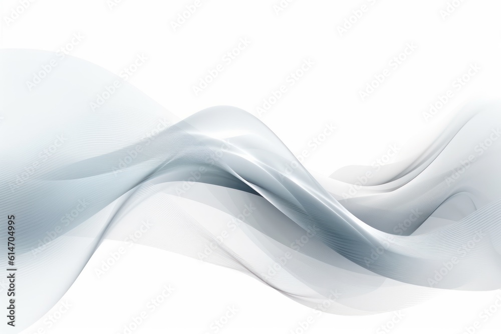 Obraz premium Line Wave Background - Generative AI