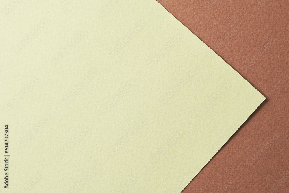 Rough kraft paper background, paper texture brown green colors. Mockup with copy space for text Rough kraft paper background, paper texture brown green colors. Mockup with copy space for text