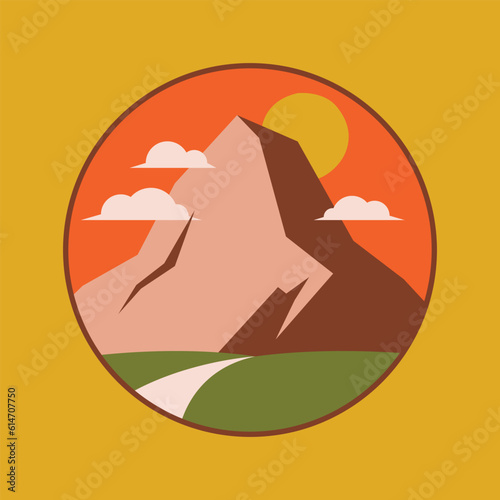 Outdoor Hill And Mountain Badges Logo (ID: 614707750)