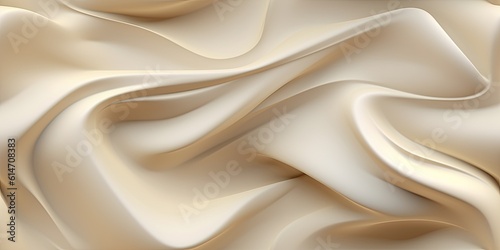 Fototapeta Naklejka Na Ścianę i Meble -  Abstract 3D Background with colorful Wavy Lines. Seamless cream texture. Generative AI