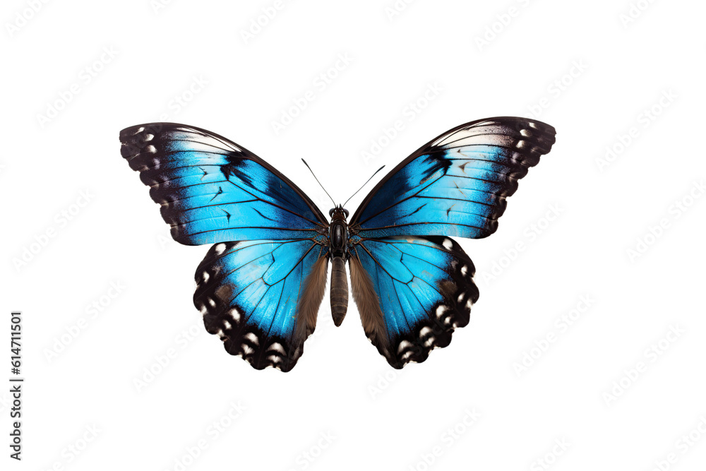 Close-up butterfly isolated on transparent background generative AI. Close-up butterfly isolated on transparent background generative AI.