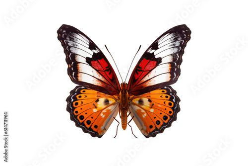 Close-up butterfly isolated on transparent background generative AI. © MrNobody