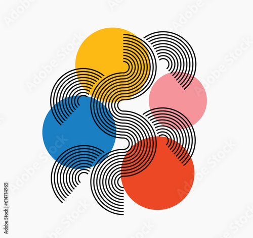 Modern Abstract Background Flyers Template. Vector illustration.