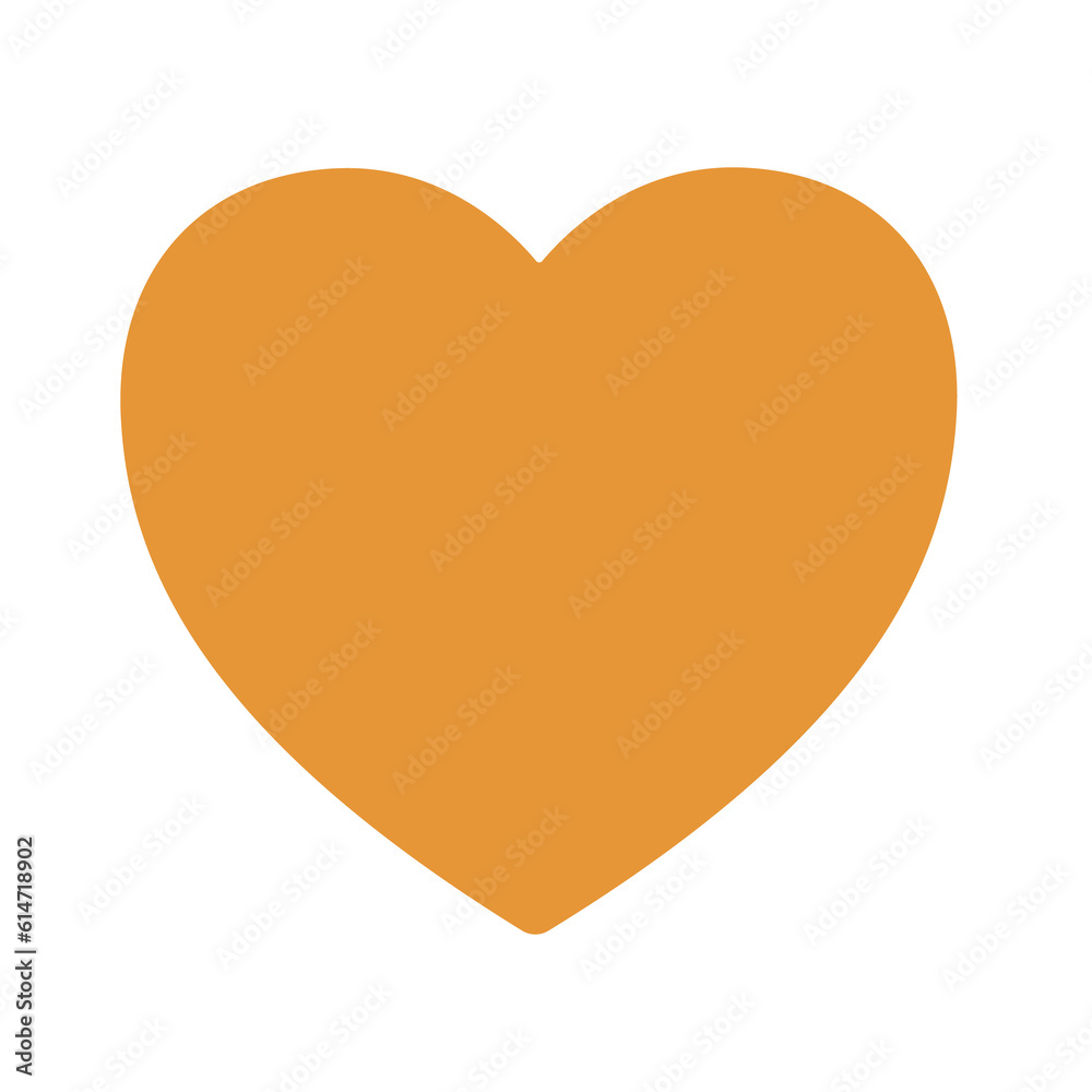 Orange Heart emoji vector icon. A classic orange love heart emoji, used for expressions of love and romance. Orange Heart emoji vector icon. A classic orange love heart emoji, used for expressions of love and romance.