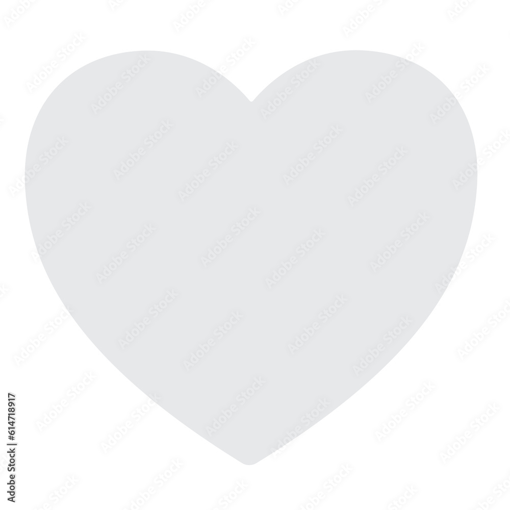 White Heart emoji vector icon. A classic White love heart emoji, used