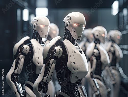 Robotic Innovation: Exploring AI-Powered Robots in a Futuristic Setting © Maxim