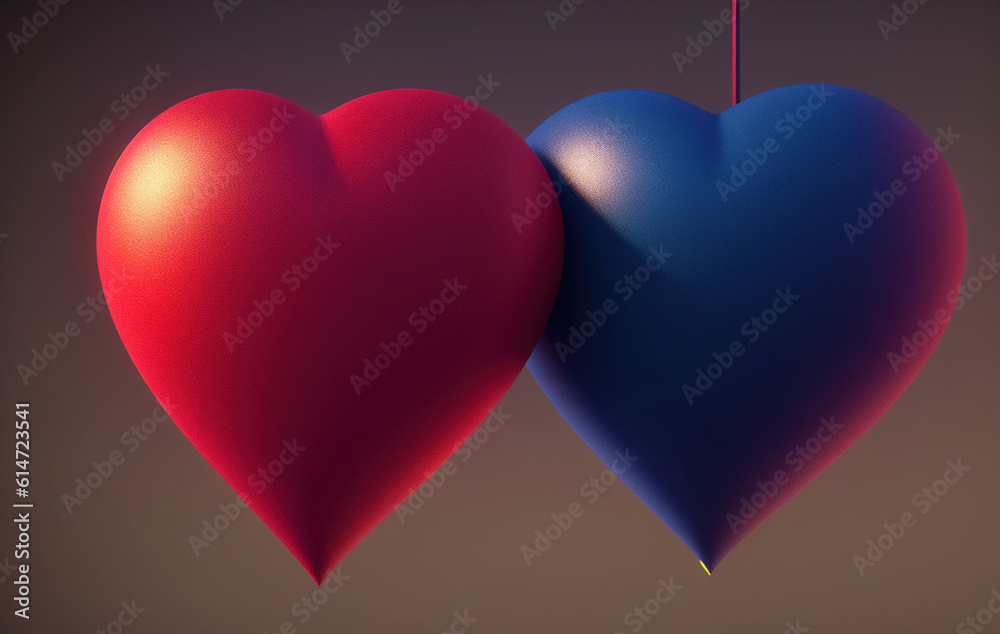 Valentine's Day background. Ai generated technology