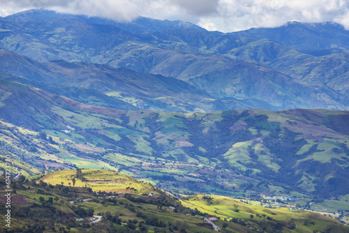Green hills in Colombia