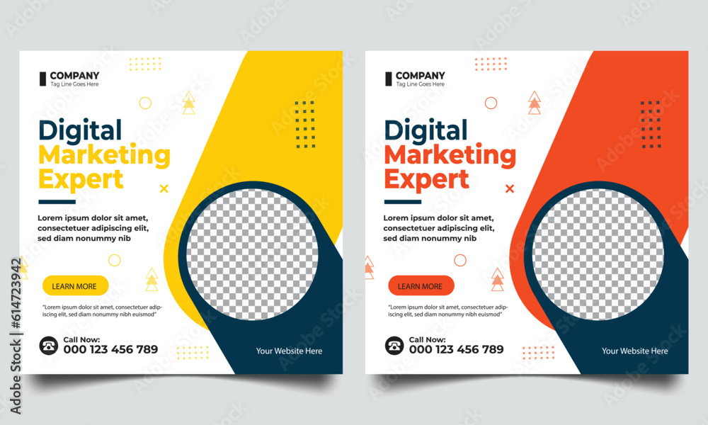 business agency for digital marketing and business sale promo Social media template design