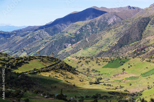 Green hills in Colombia