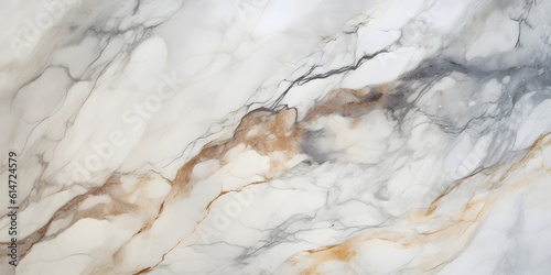 Abstract white marble background with brown and gray color, Natural patterns for design art work, Stone wall texture background. Generative AI.