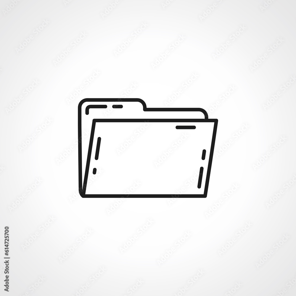 folder Icon. folder outline icon folder Icon. folder outline icon