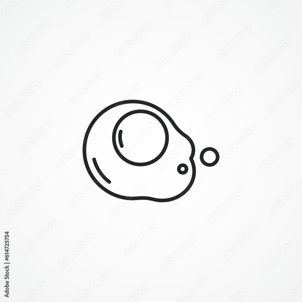 omelet line icon. fried egg line icon omelet line icon. fried egg line icon