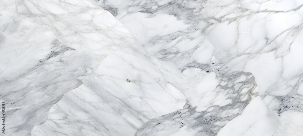 Obraz premium high resolution white Carrara marble stone texture. Generative AI.